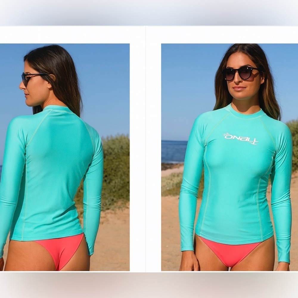 O'Neill Women's Bright Teal Long Sleeve Tee